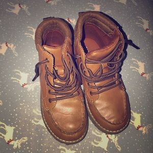 Faux leather kids boots